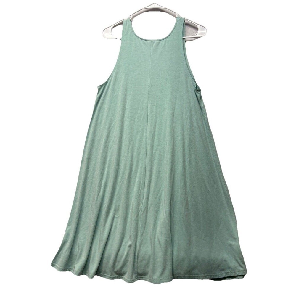 Free Fly Large Light Blue Bamboo Flex Sleeveless Tank Dress Stretch Comfort - Picture 4 of 4